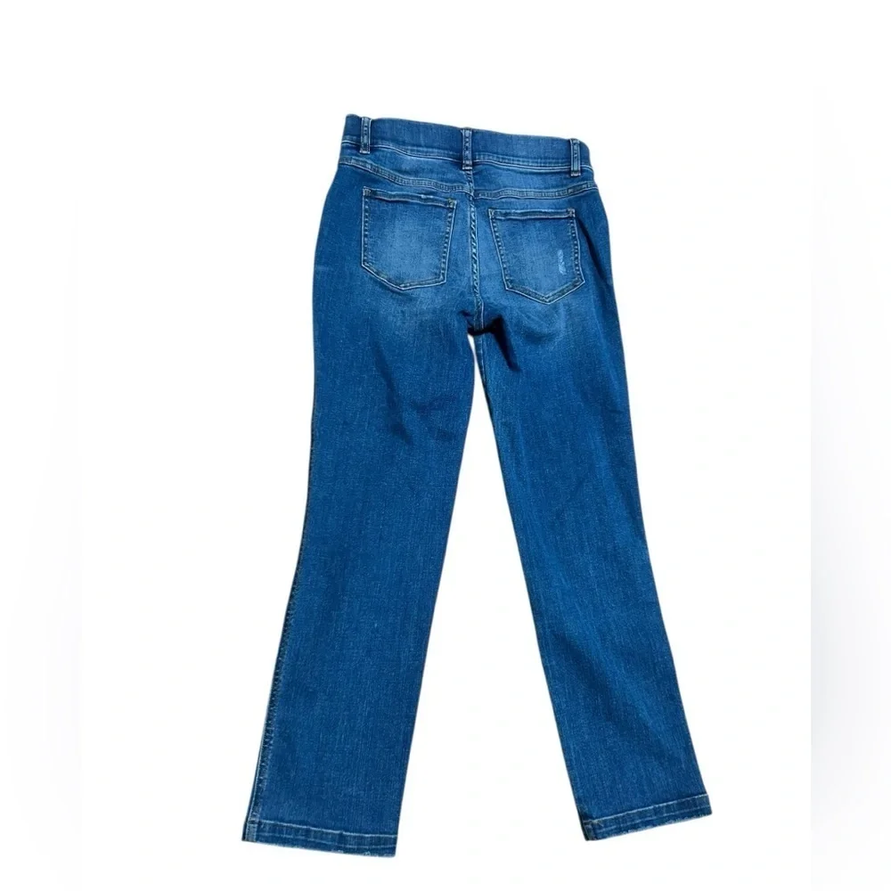 Spanx Ankle Straight Leg Jeans in Vintage Indigo Medium Wash Denim 20356Q Size S - Picture 7 of 11